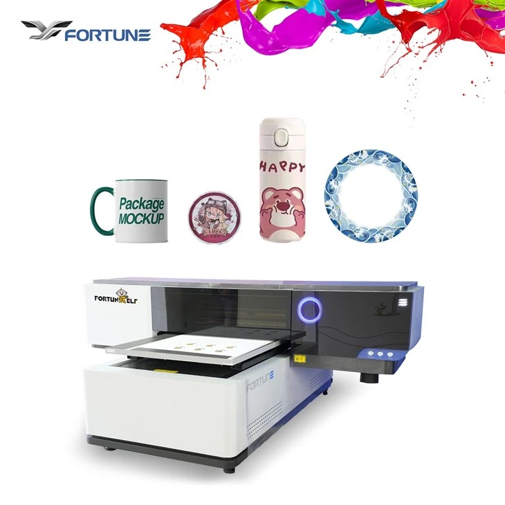 Lille plotter Uv-printer 6090 Inkjet Flatbed UV-udskrivningsmaskine til flaske Akryl keramisk metalplade telefonetui
